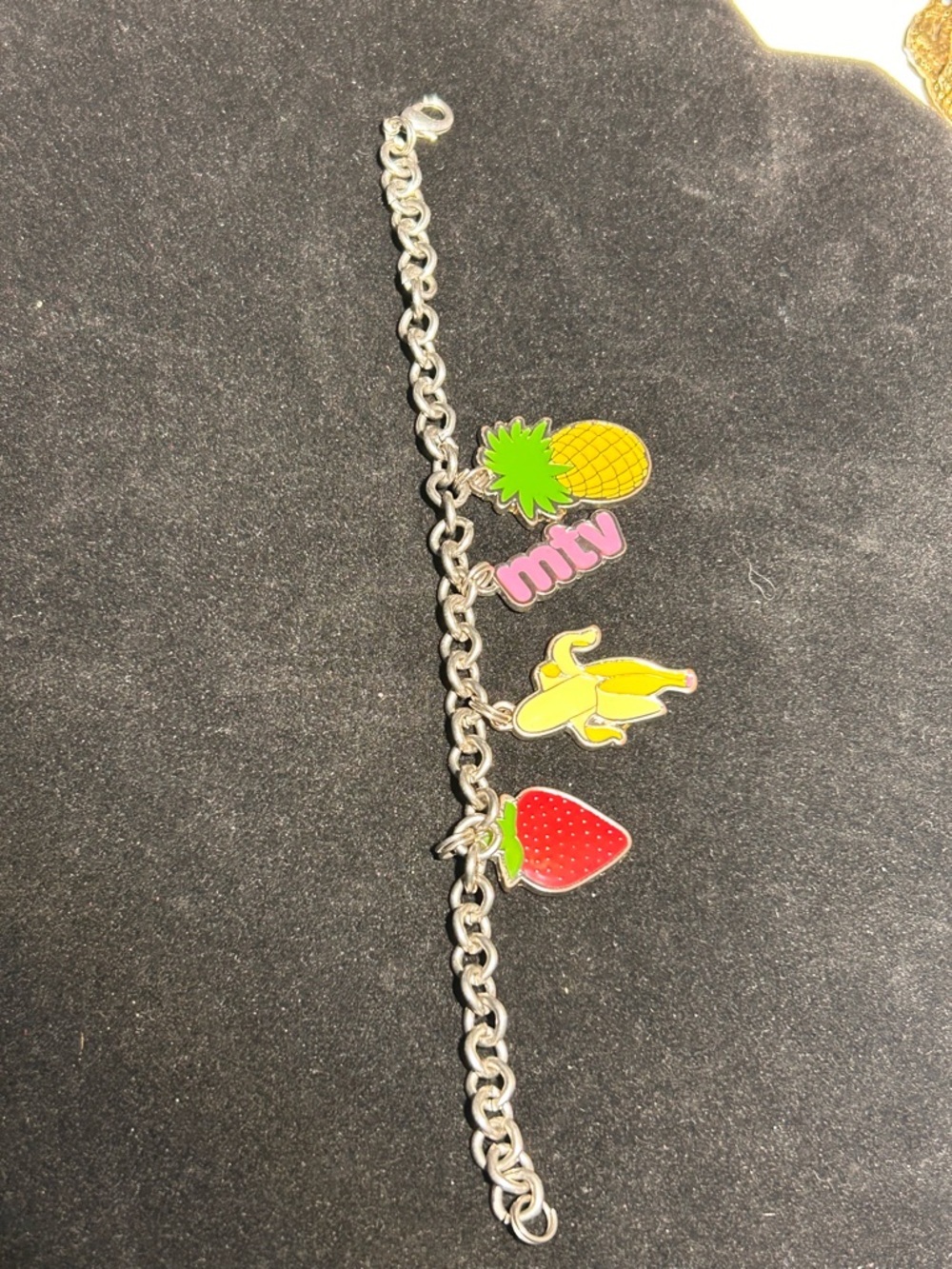 Vintage MTV Fruit Charm Bracelets - 2005 inch and 7” Length